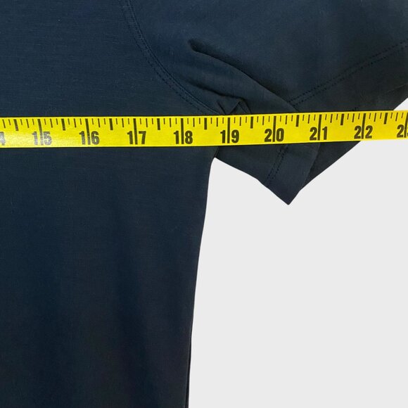 Lululemon Evolution Polo Shirt Navy Blue Mens Small Short-Sleeve 4-Way Stretch - Picture 8 of 9